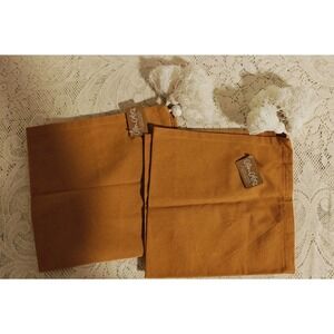 Coton Colors Set Of Two Mustard Fundamentals Tassel Napkins Nwt